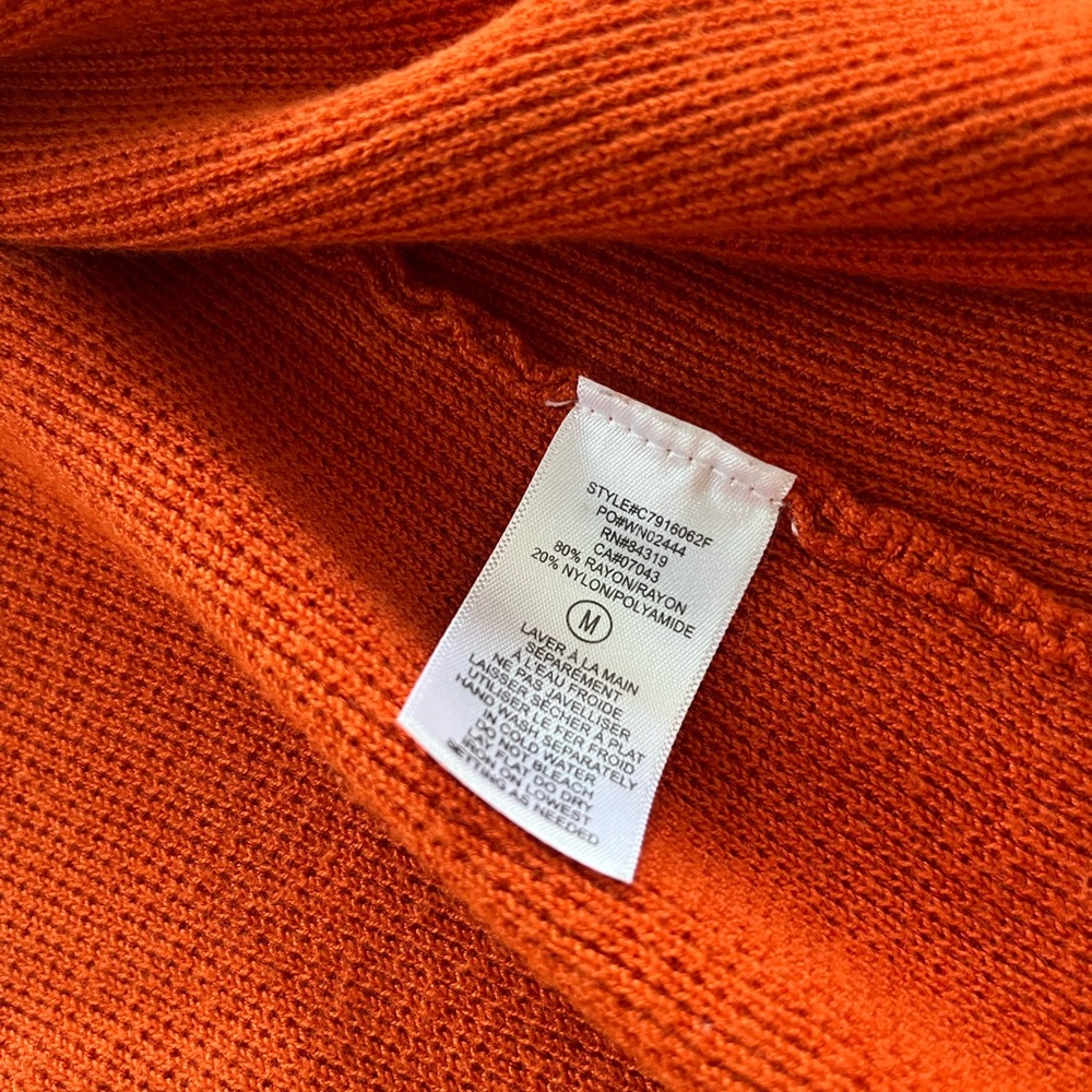 Cyrus Knit Sweater in Vibrant Orange - Picture 3 of 4
